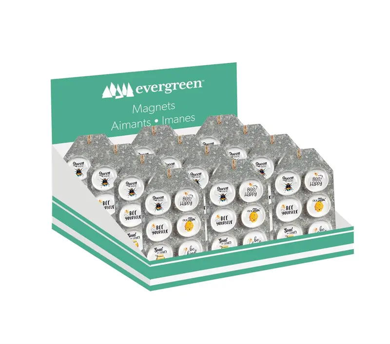 1.25" Round Magnet Set in CDU, Bee