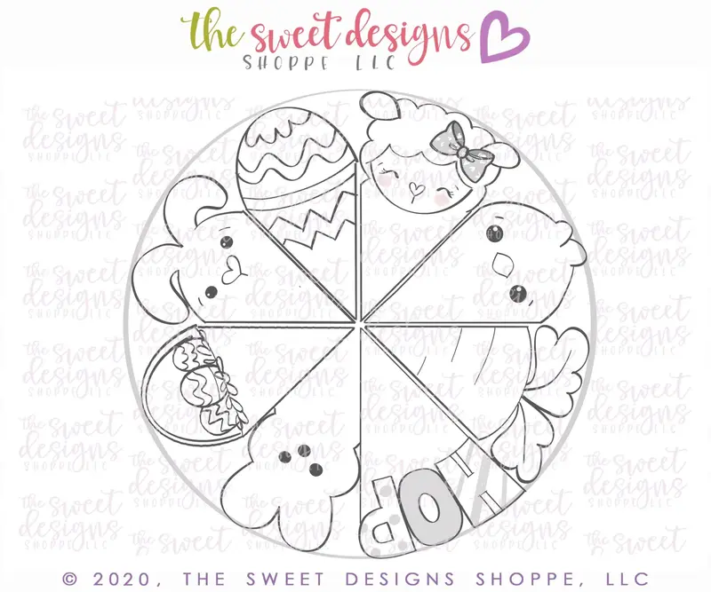 11.5" Easter Platter  Set - Cookie Cutter(s)
