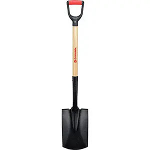 11" Garden Spade 30" Wood Handle With D-Grip
