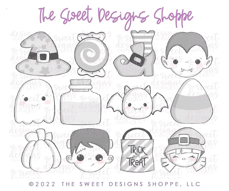 12 Days of Halloween Set - Set of 12 Cookie Cutters
