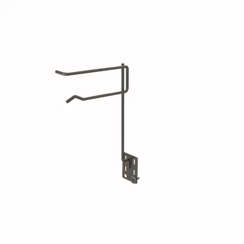 12 in. H X 2 in. W X 8 in. D Black Metal EXTENDED HOOK Pegboard Display