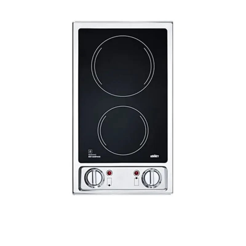 12 Inch Wide 2 Burner Electric Cooktop