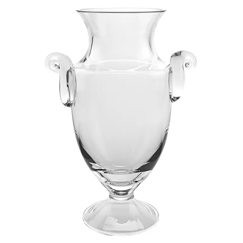 12 Mouth Blown Crystal European Made Trophy Vase By Homeroots
