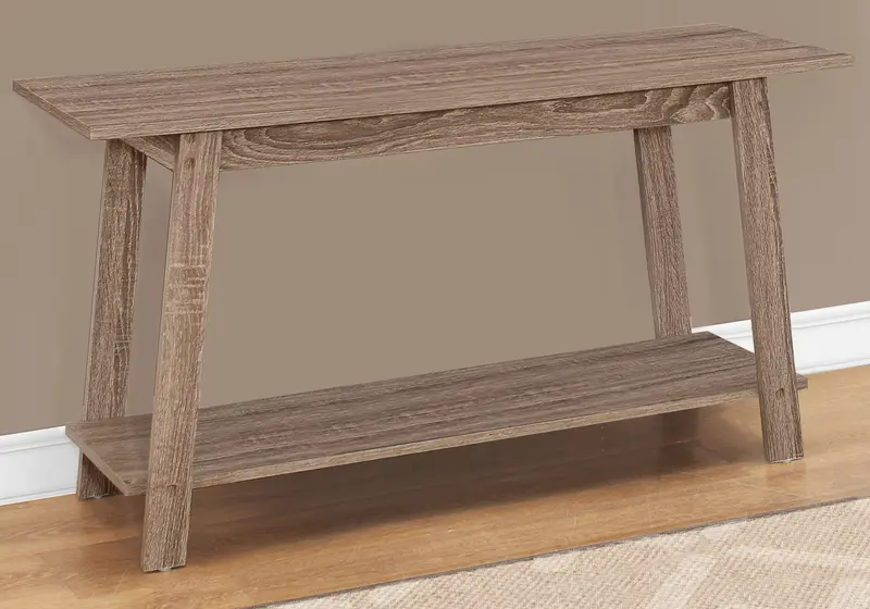 15.75" X 42" X 22.5" Dark Taupe Particle Board Laminate TV Stand By Homeroots