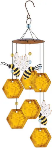 17" Bee Honeycomb Chime