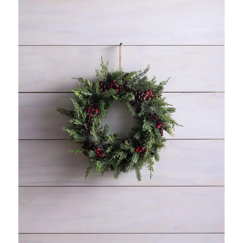 17" Country Pine Wreath