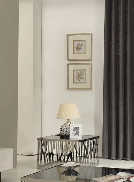 18' Glass and Stainless Steel End Table By Homeroots