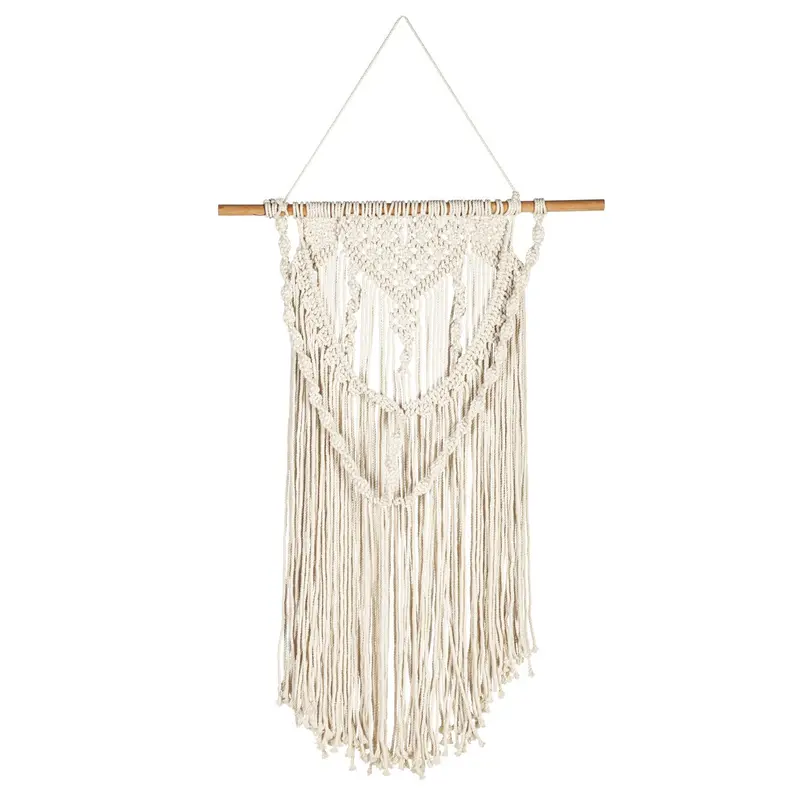 18" Macramé Braided Tapestry Wall Décor, Natural
