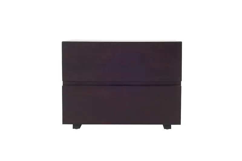 18' Wenge Veneer And Mdf Nightstand By Homeroots