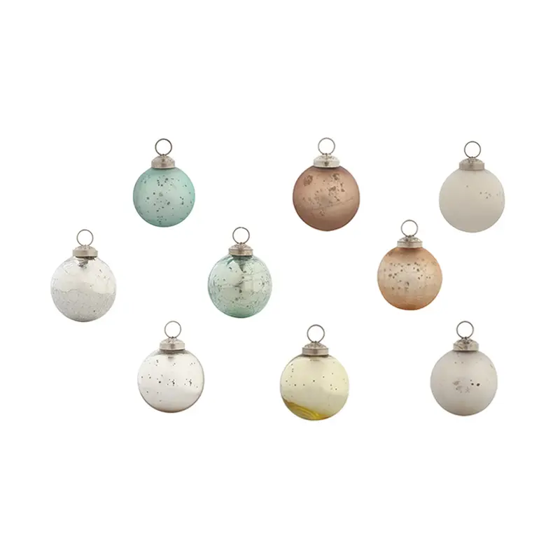 2.5'' Christmas Chic Round Ornaments, Set of 48, Mint Collection,3otg335