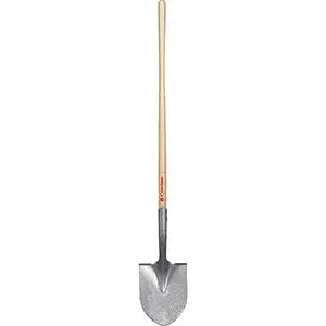 #2 Extra Durable Round Point Shovel 14 Gauge 48" Wood Handle
