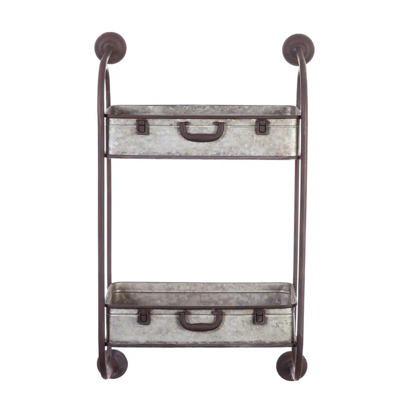 2 Tier Metal Wall Bins,8f00195