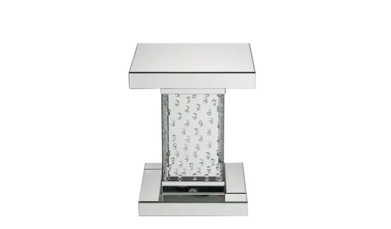 20" Mirrored Mirrored And Manufactured Wood Square End Table By Homeroots