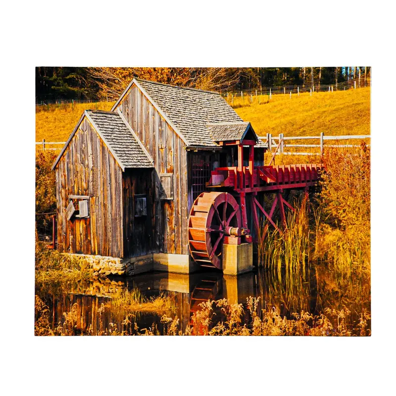 20"x16" Old Cabin Photography on Metal Wall Art