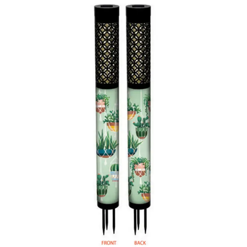 22" Solar Garden Column Wrap Hanging Plants