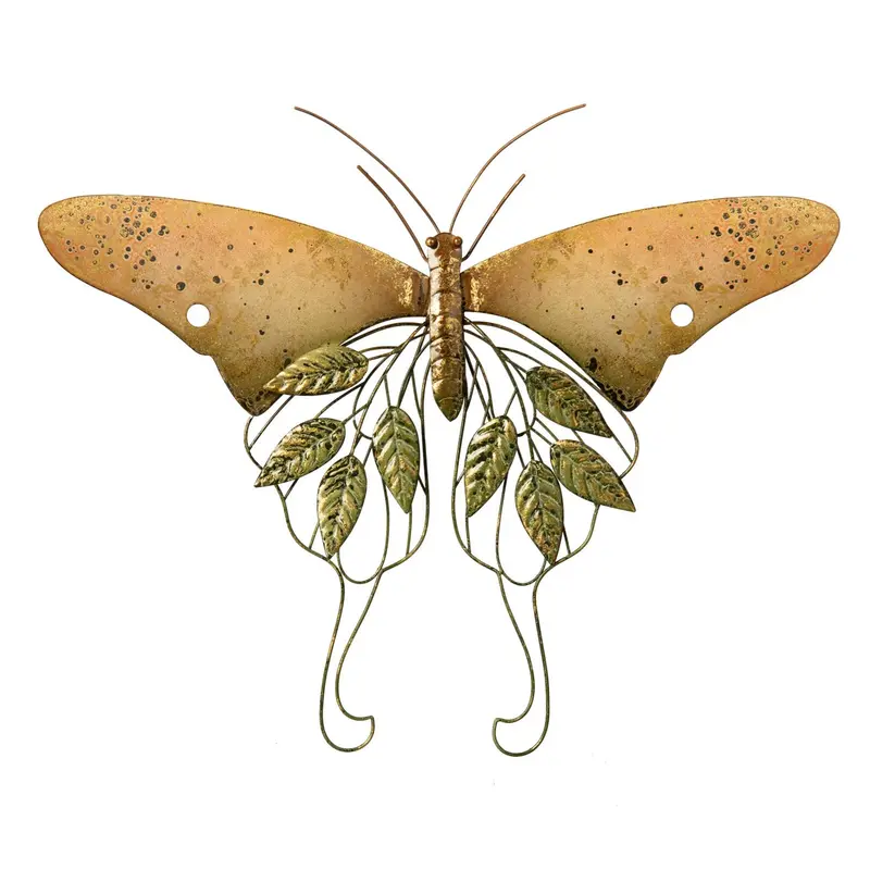 23.25"L x 19"H Metal Wall Décor, Luna Moth