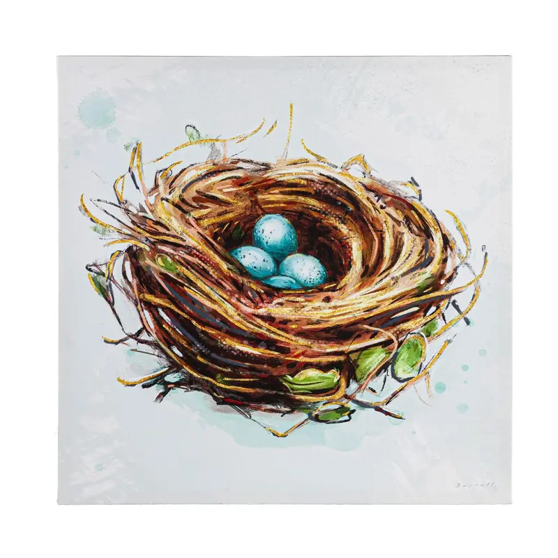 24" H x 24" L Outdoor Canvas, Bird Nest