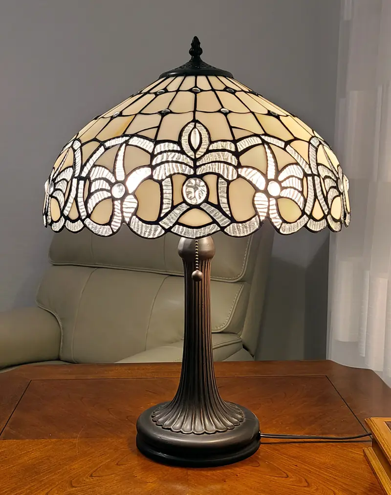 24" Stained Glass Two Light Stained Glass Two Light Accent Table Lamp By Homeroots