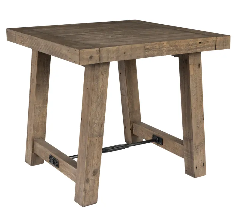 24" Wood Brown Solid Wood End Table By Homeroots