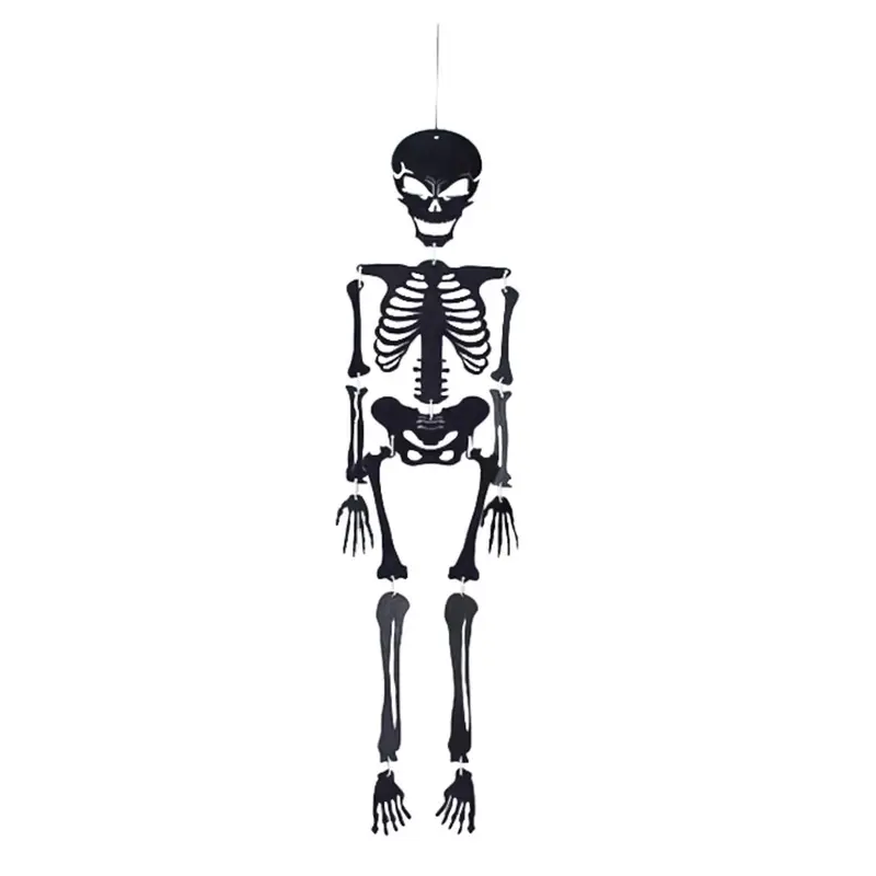 24" Wood Skeleton Hanging Décor