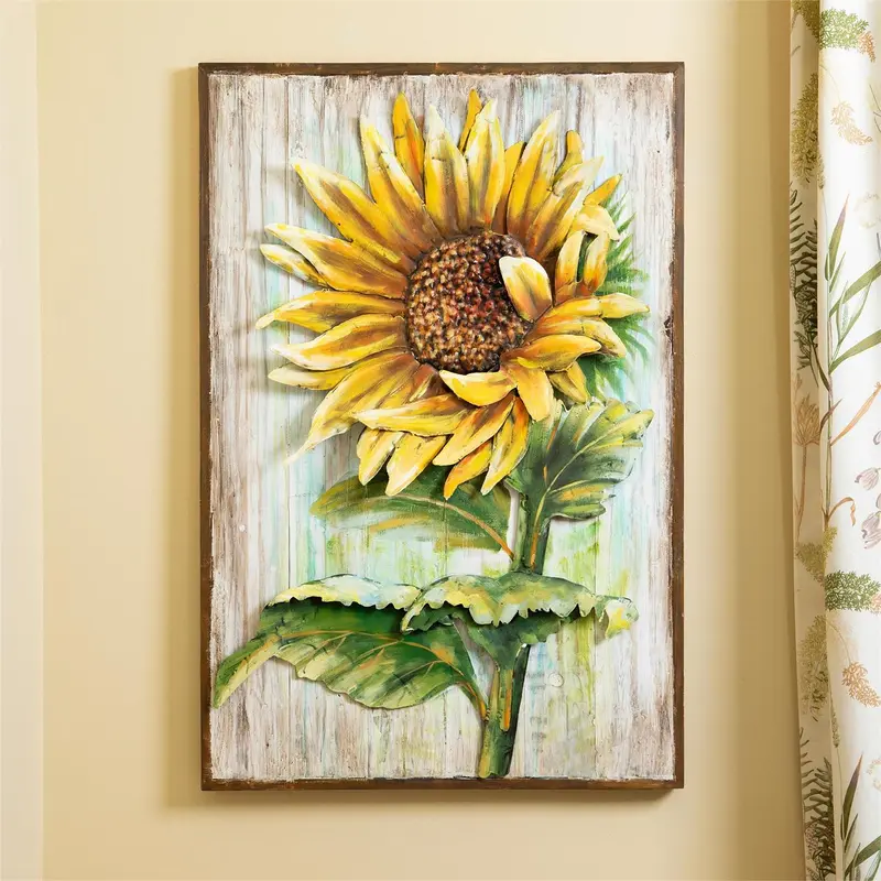 24" x 36" Metal Wall Décor, Sunflower