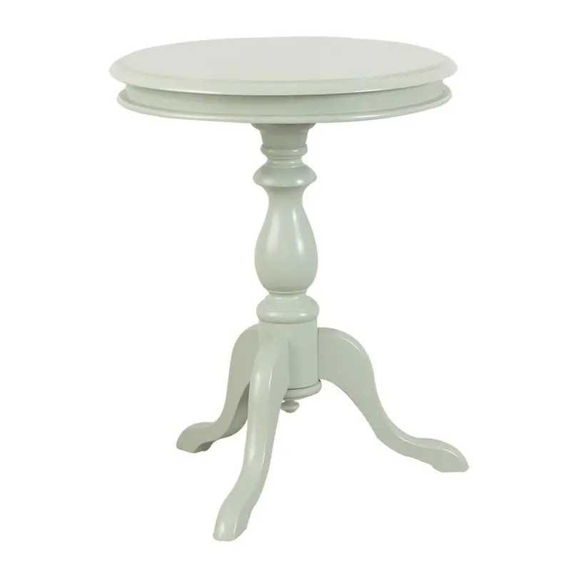 25" Antique Ivory Manufactured Wood Round End Table By Homeroots