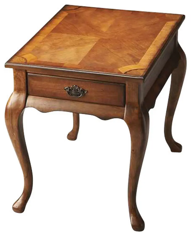 25" Medium Brown Solid And Manufactured Wood Rectangular End Table With Drawer By Homeroots