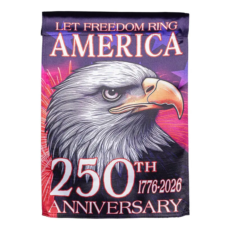 250th Anniversary Let Freedom Ring Lustre House Flag