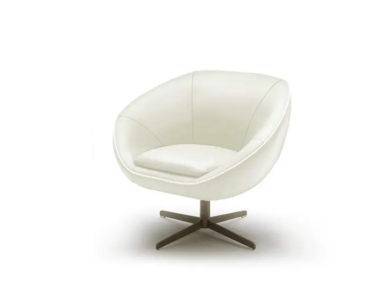 29" White Bonded Leather Foam and Steel Accent Chair By Homeroots