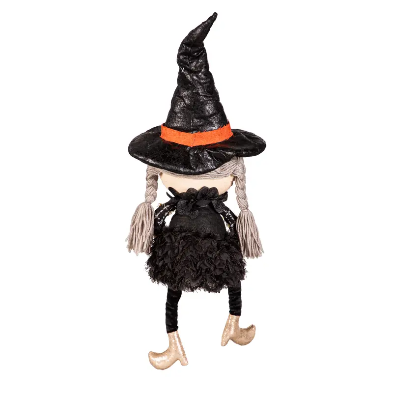 30" Fabric Sitting Witch Table Decor,8tan447