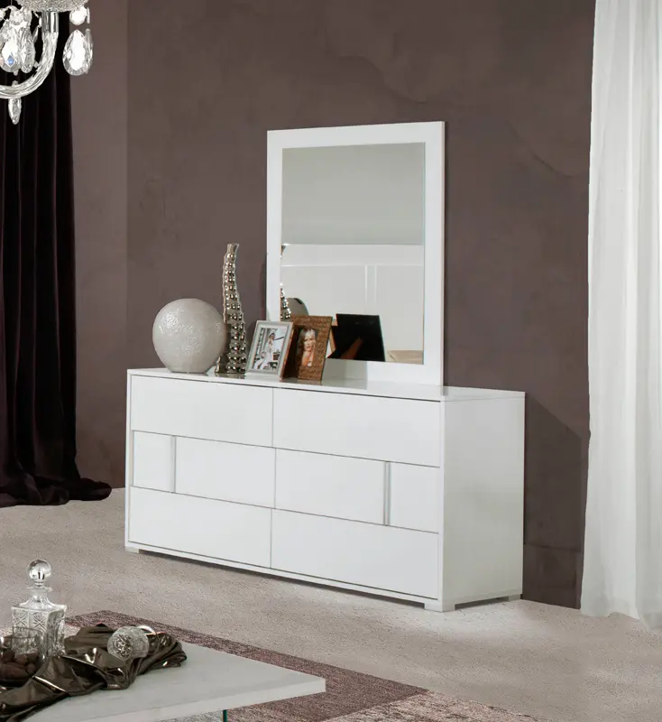 30 White MDF Dresser By Homeroots