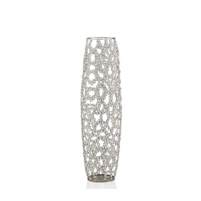 31.5" Bling Faux Crystal Abstract Twigs Barrel Floor Vase By Homeroots