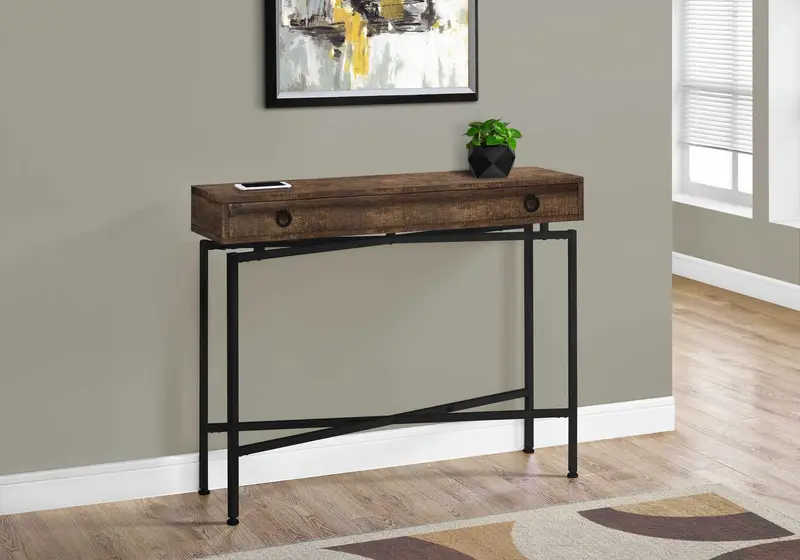 32.5" Particle Board Accent Table with Black Legs By Homeroots