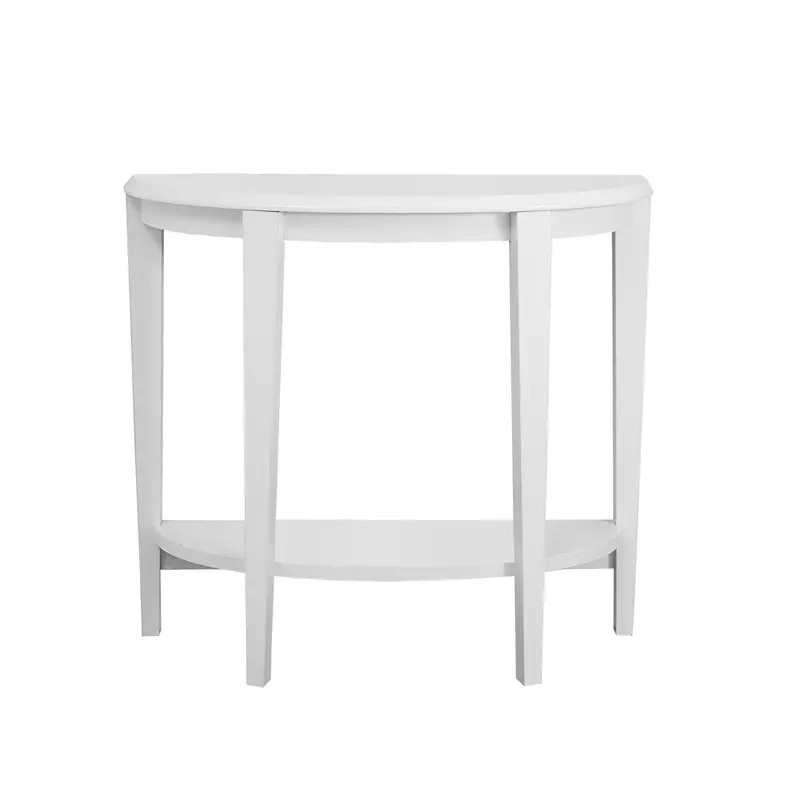 33" White End Table With Shelf By Homeroots