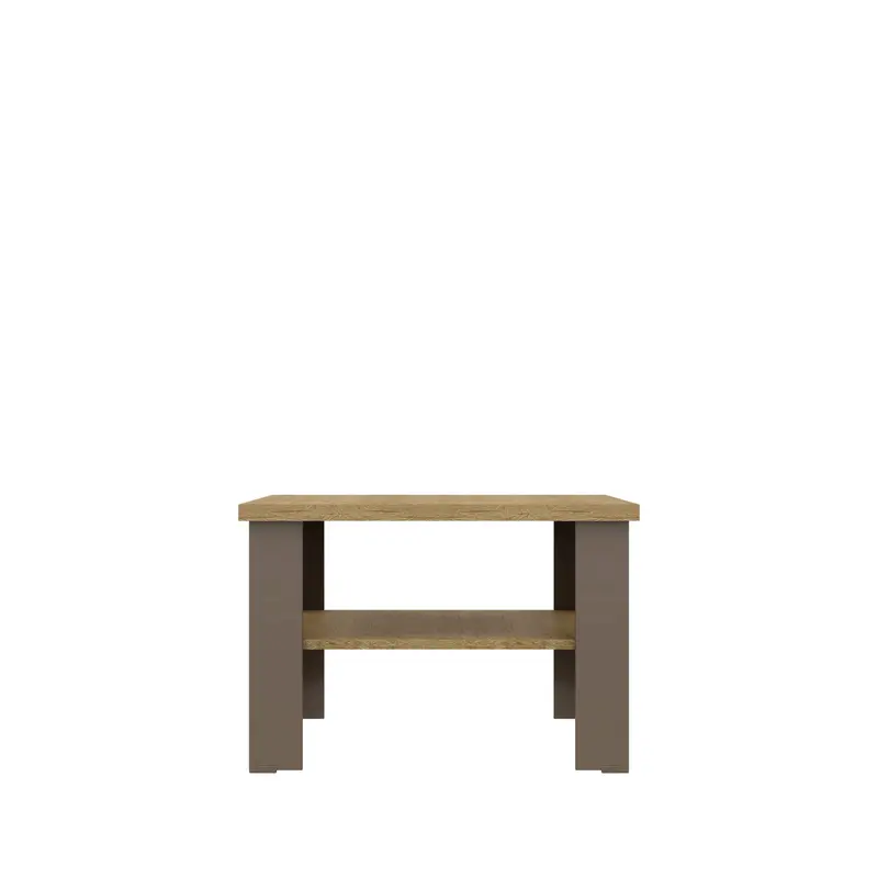 36" Brown And Natural End Table By Homeroots