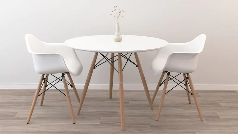 36" Round Eiffel Dining Table Set By Modholic