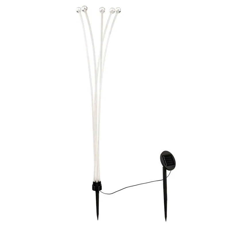 38"H Solar RGB Pathlights with Fosted Finish