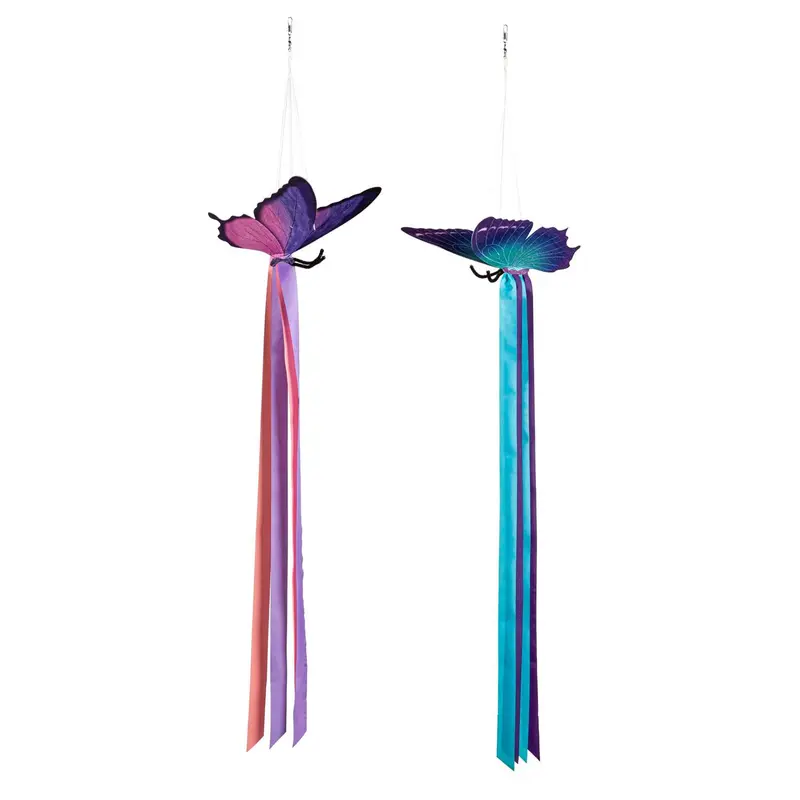 3D Butterfly Fabric Wind Spinner