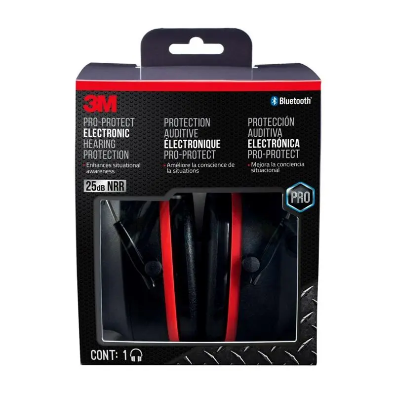 3M 25 dB Professional Hearing Protectors Black 1 pk - Deal of The Week
