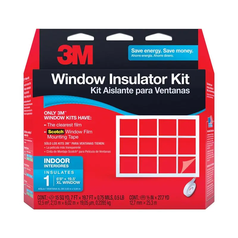 3M Clear Indoor Window Film Insulator Kit 84 in. W X 236 in. L - Deal of The Week