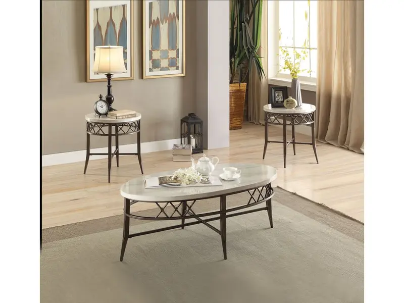 3Pc Pack Coffee And End Table Set By Homeroots