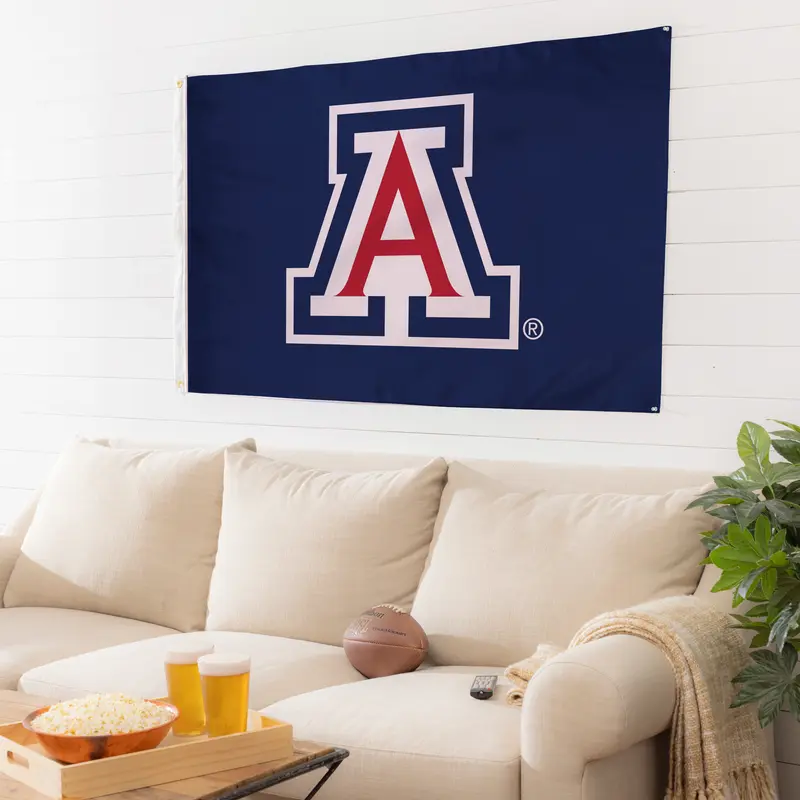 3'x5' Single Sided Flag w/ 2 Grommets, University of Arizona,17945