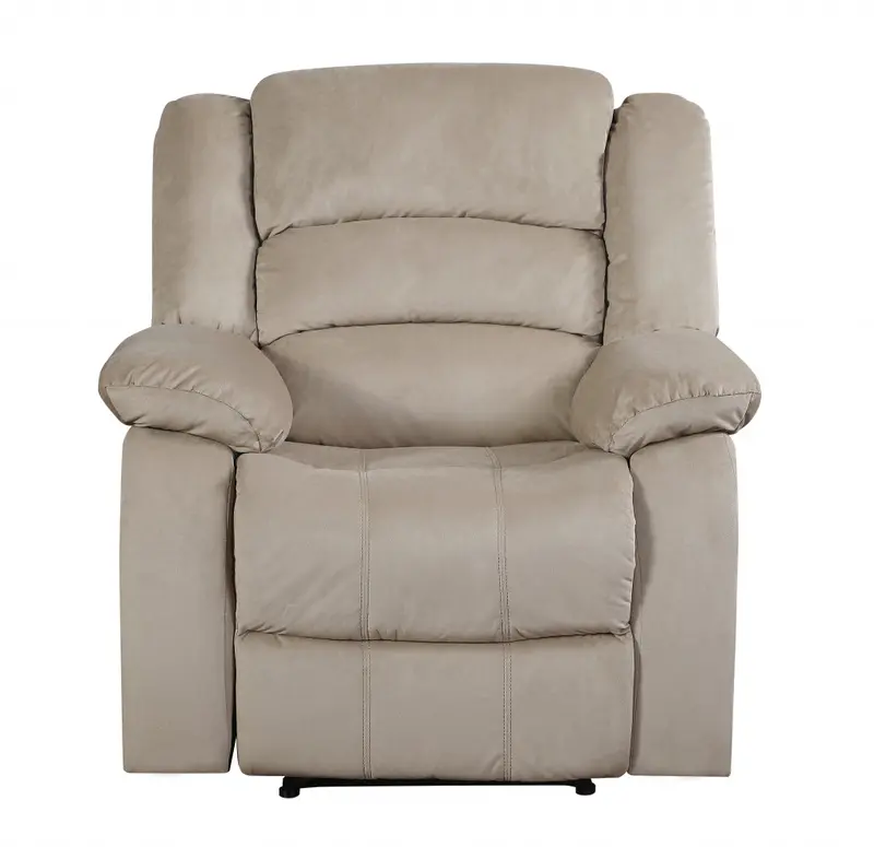 40" Contemporary Beige Fabric Chair By Homeroots