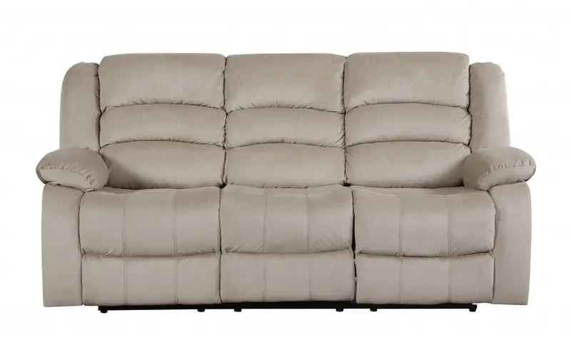 40" Contemporary Beige Fabric Sofa By Homeroots