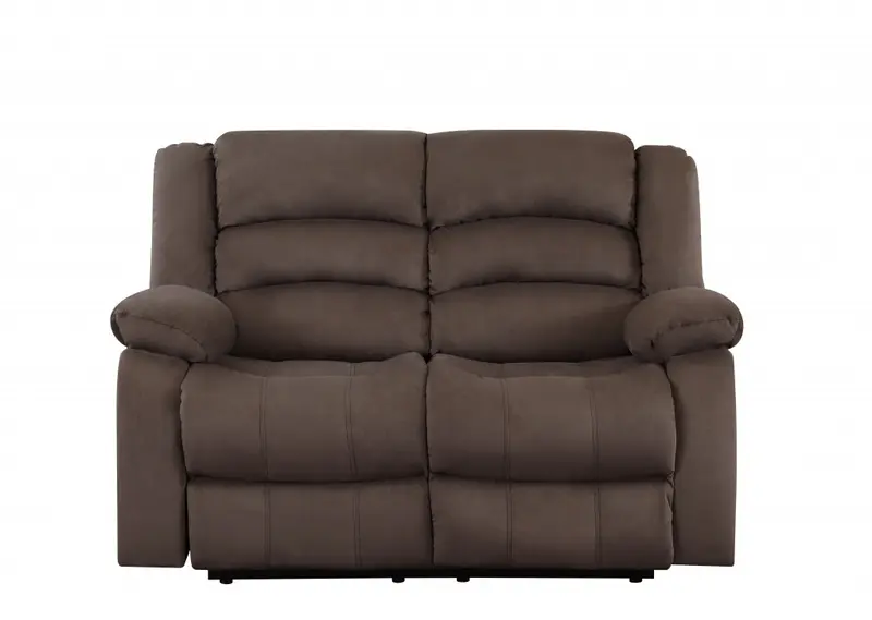 40" Contemporary Brown Fabric Loveseat By Homeroots