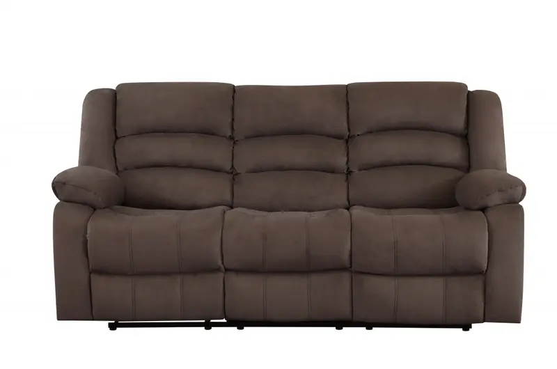40" Contemporary Brown Fabric Sofa By Homeroots