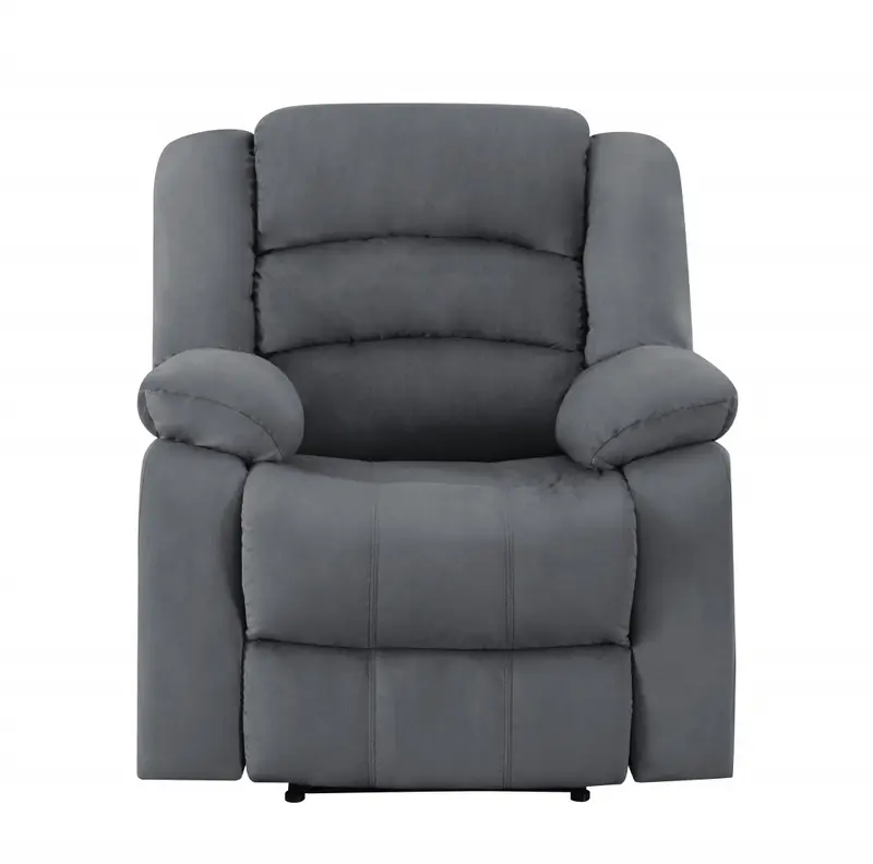 40" Contemporary Grey Fabric Chair By Homeroots