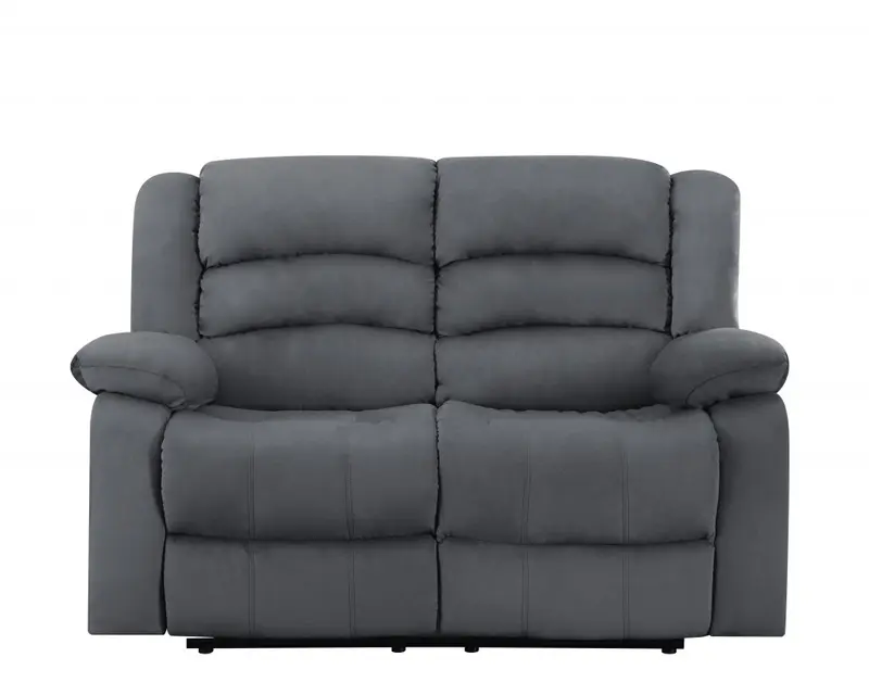 40" Contemporary Grey Fabric Loveseat By Homeroots