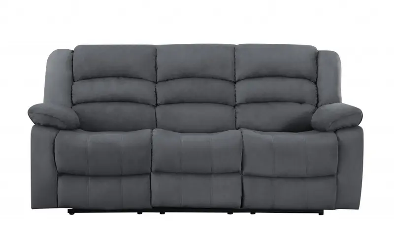 40" Contemporary Grey Fabric Sofa By Homeroots