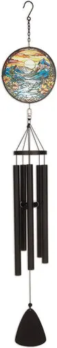 40“ Mountain Stain Glass Wind Chime